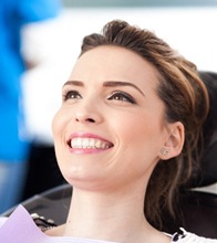 woman in dental chair