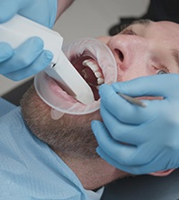 Man receiving digital impressions