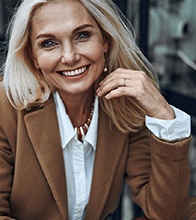 Woman smiling with veneers in Blaine