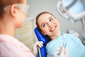 girl at dentist