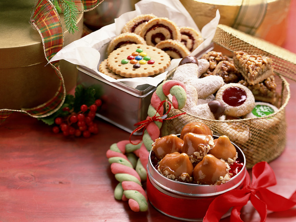 assorted Christmas treats 